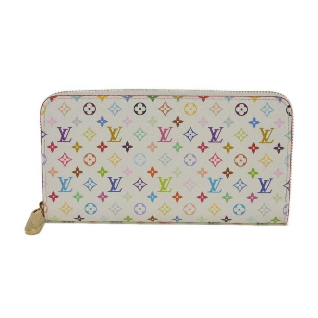 Louis Vuitton Monogram Multi-Color Pink White Monogram Multicolore Canvas Leather Long Wallet (Bi-Fold) (Pre-Owned)