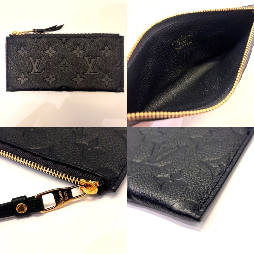 Louis Vuitton Black Infini Monogram Monogram Empreinte Long Wallet (Bi-Fold) (Pre-Owned)