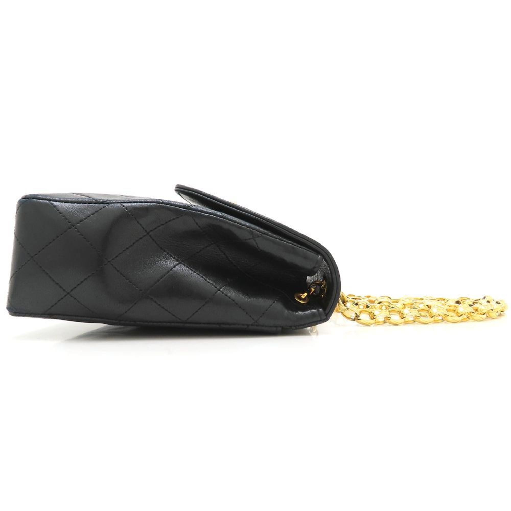 Vintage CC Chain Flap Bag Quilted Lambskin Small