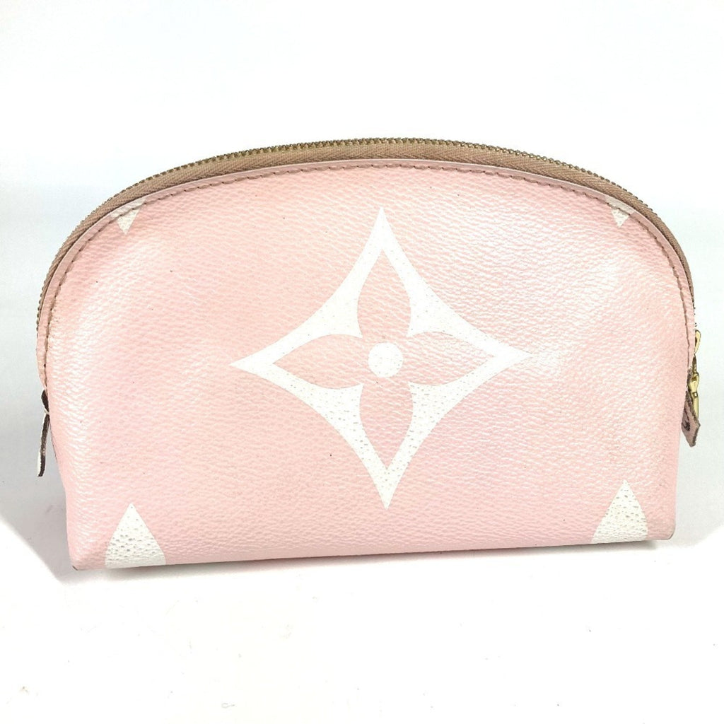 Louis Vuitton Pink Red Color Monogram Pouch (Pre-Owned)