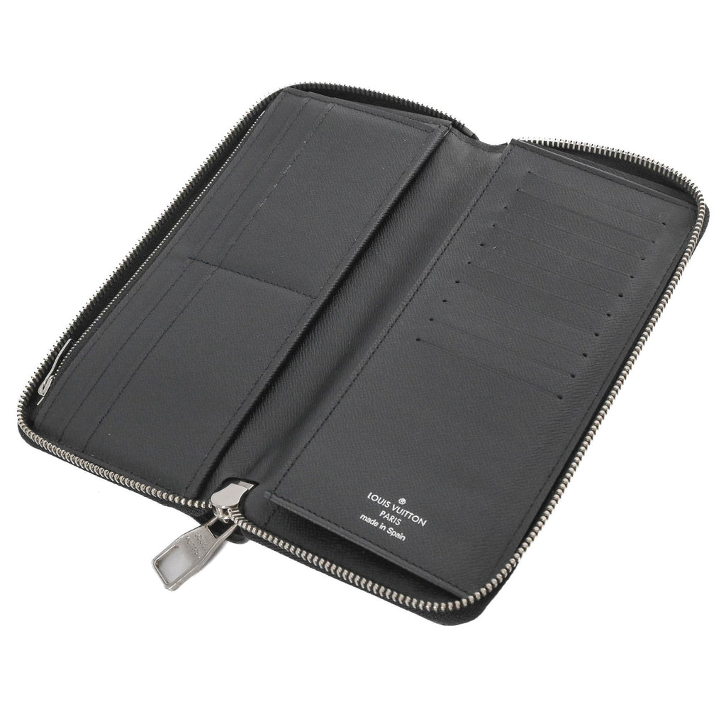 Louis Vuitton Epi Noir Epi Leather Long Wallet (Bi-Fold) (Pre-Owned)