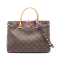Louis Vuitton Aurore Bordeaux Brown Coated Canvas Leather Handbag (Pre-Owned)