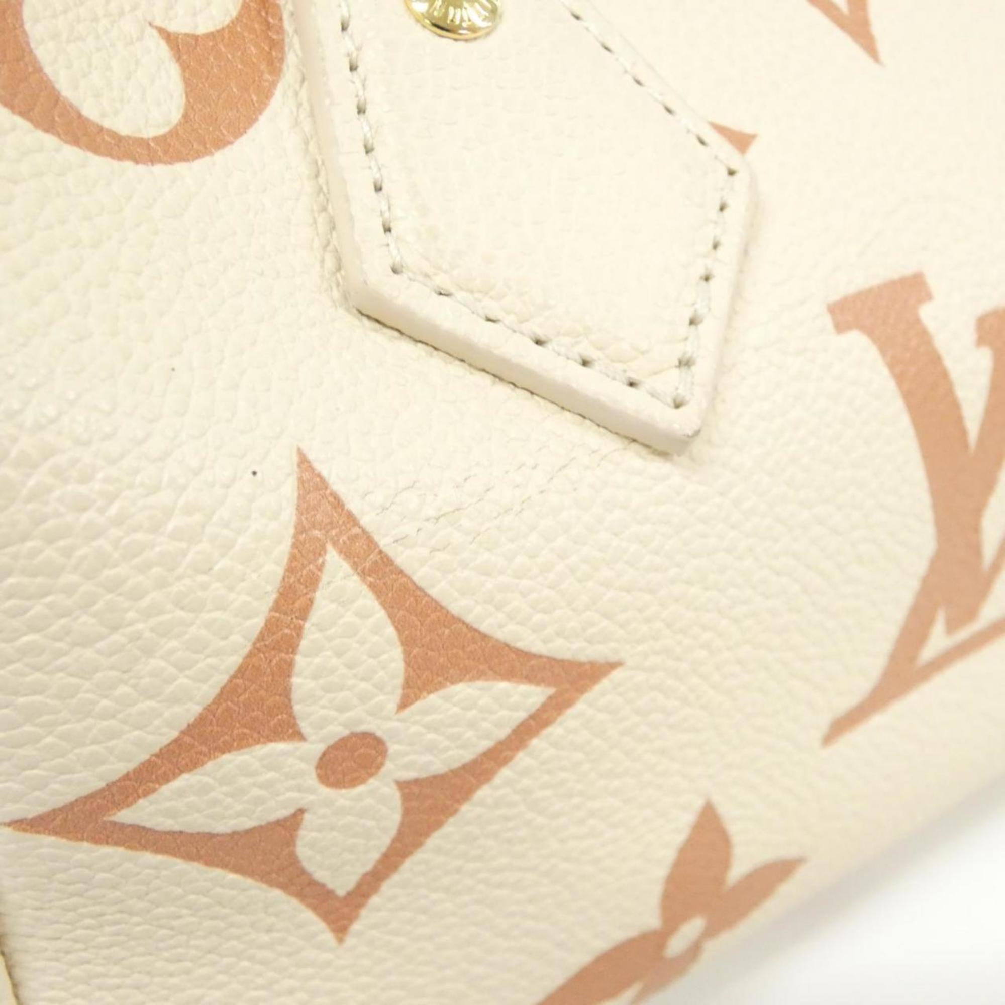Louis Vuitton Cream White Leather Boston Bag (Pre-Owned)