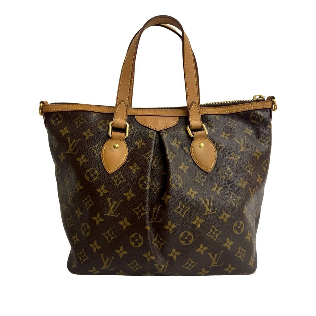 Louis Vuitton Brown Leather Pvc Handbag Shoulder Bag Tote Bag (Pre-Owned)