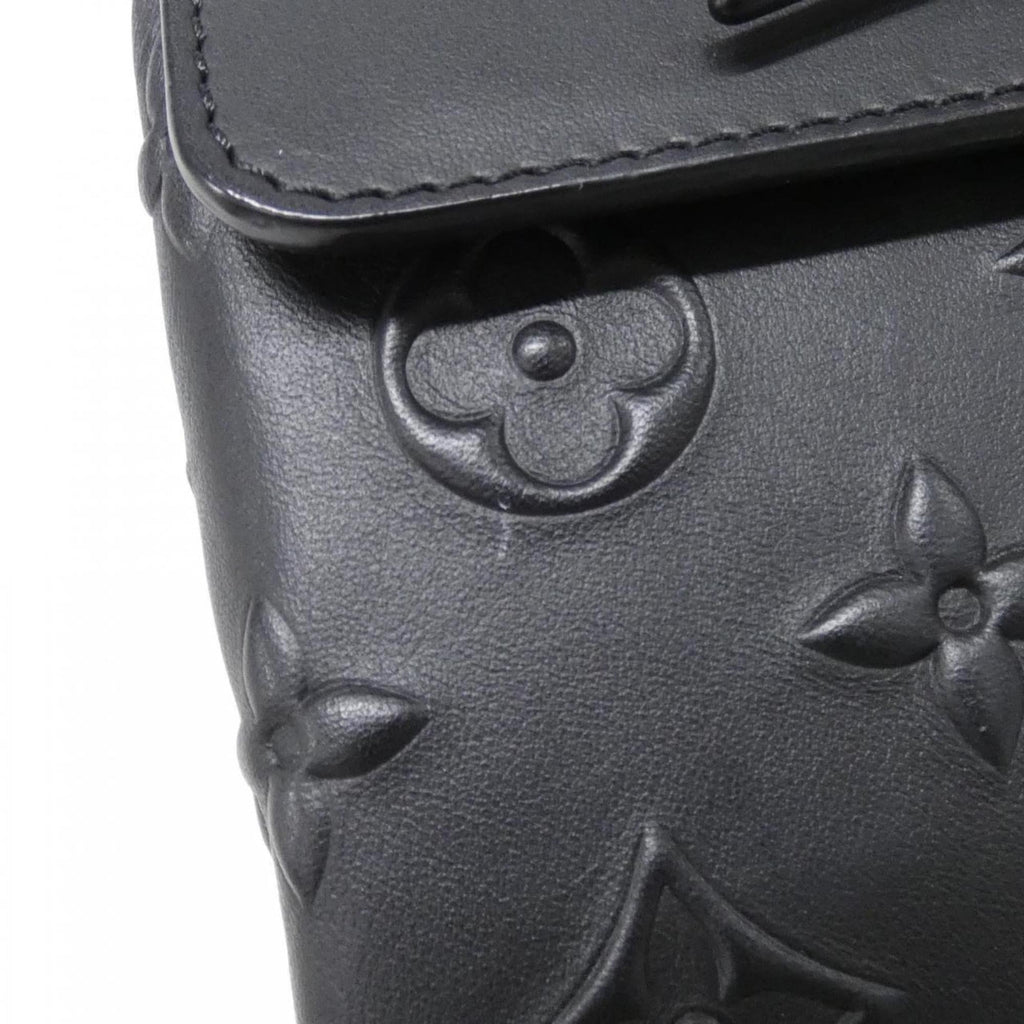 Louis Vuitton Black Leather Shoulder Bag (Pre-Owned)