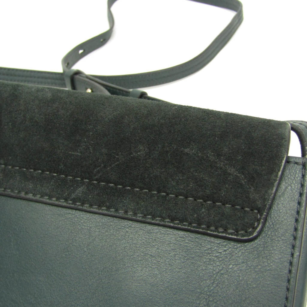 Faye Shoulder Bag Leather and Suede Small