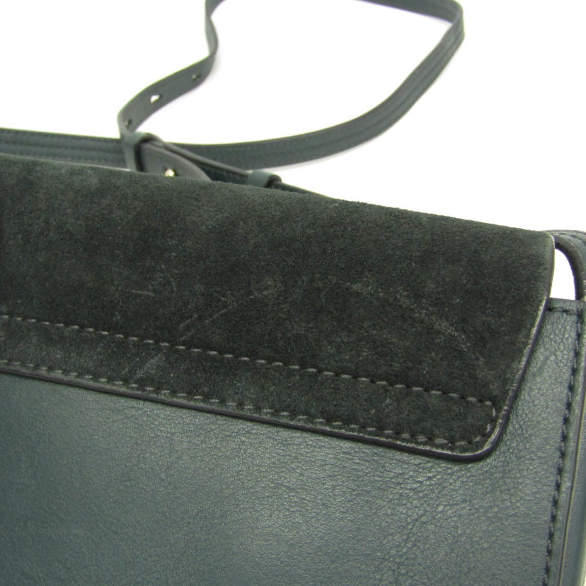 Faye Shoulder Bag Leather and Suede Small