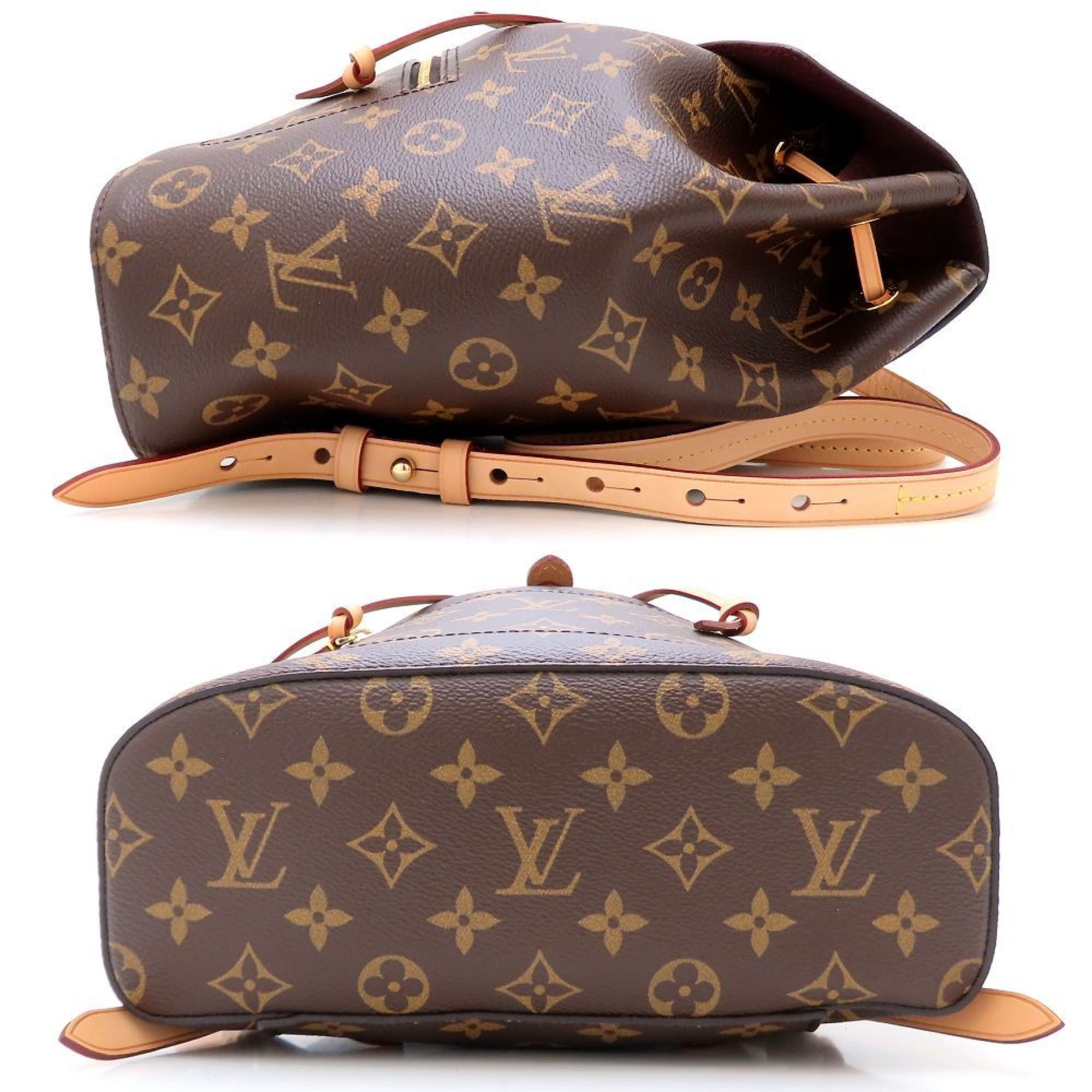 Louis Vuitton Monogram Brown Canvas Backpack (Pre-Owned)