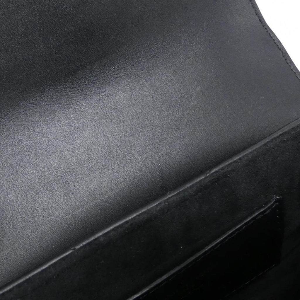 Louis Vuitton Black Leather Pochette Shoulder Bag (Pre-Owned)