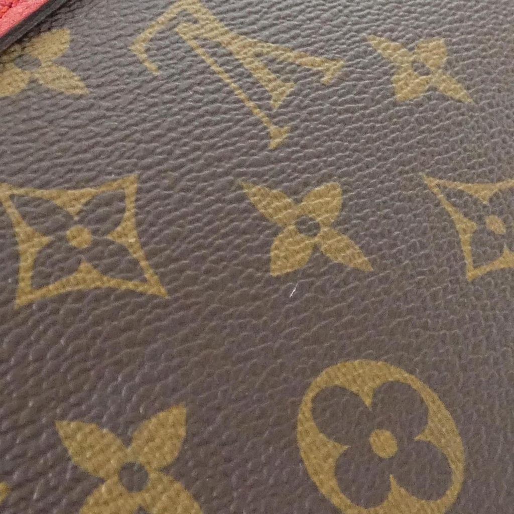 Louis Vuitton Cerise Marron Coated Canvas Leather Shoulder Bag (Pre-Owned)