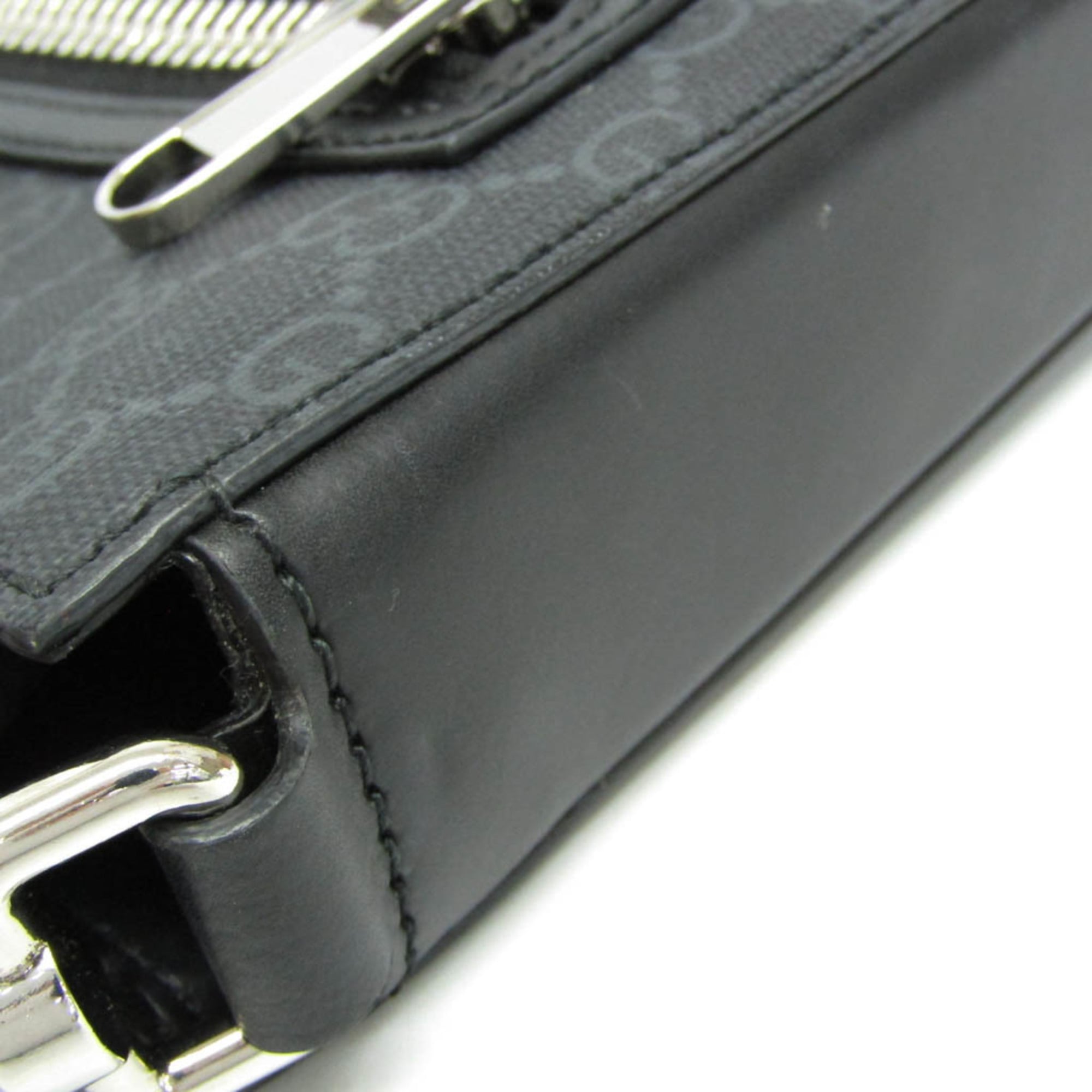 Web Strap Front Zip Messenger Bag GG Coated Canvas Small