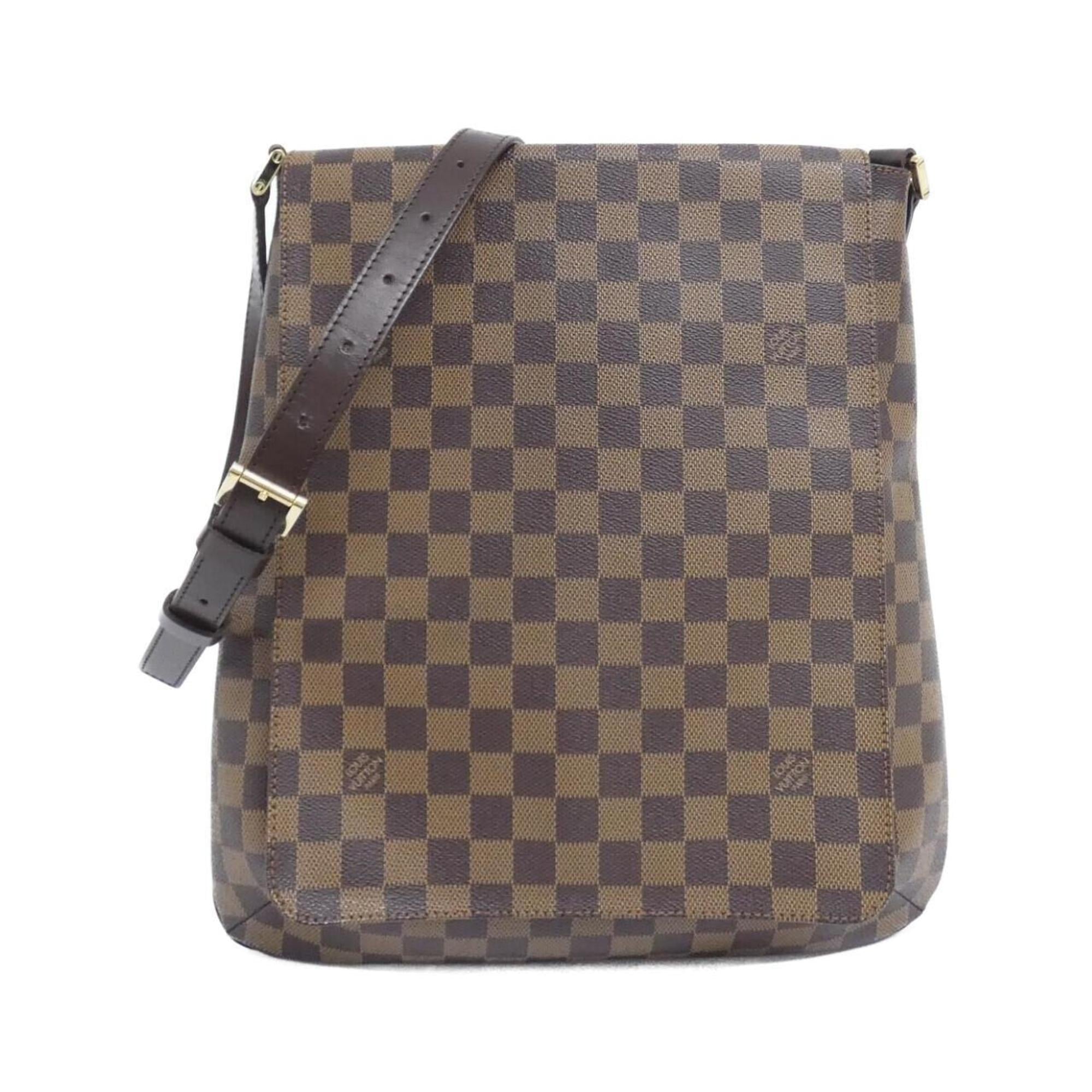 Louis Vuitton Brown Coated Canvas Shoulder Bag (Pre-Owned)
