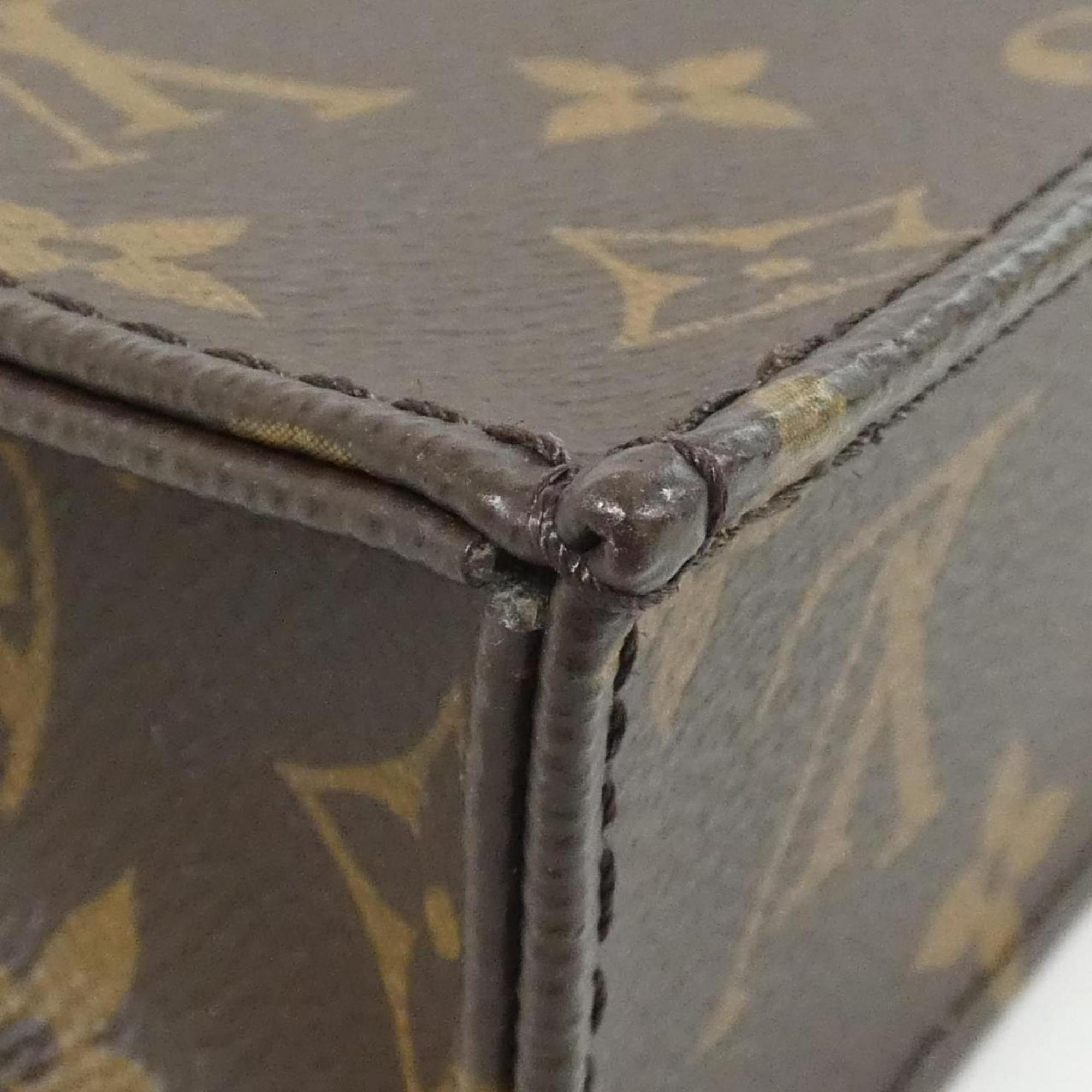 Louis Vuitton Monogram Marron Coated Canvas Handbag (Pre-Owned)