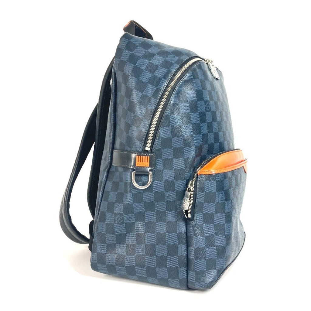 Louis Vuitton Damier Cobalt Navy Orange Backpack (Pre-Owned)