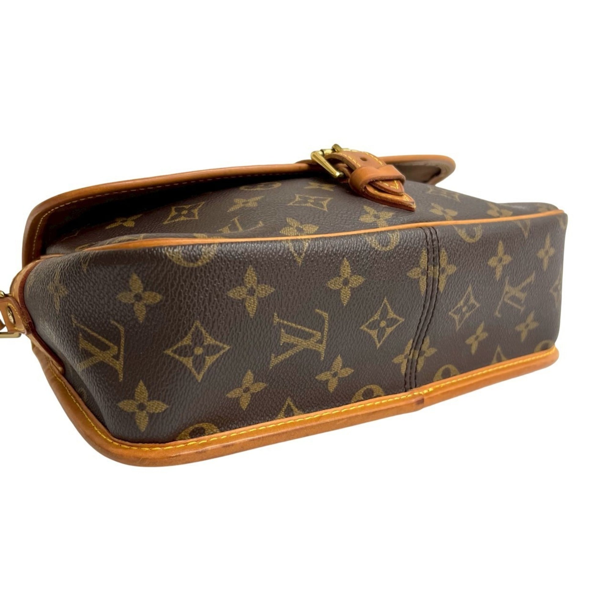 Louis Vuitton Brown Leather Pvc Pochette Shoulder Bag (Pre-Owned)