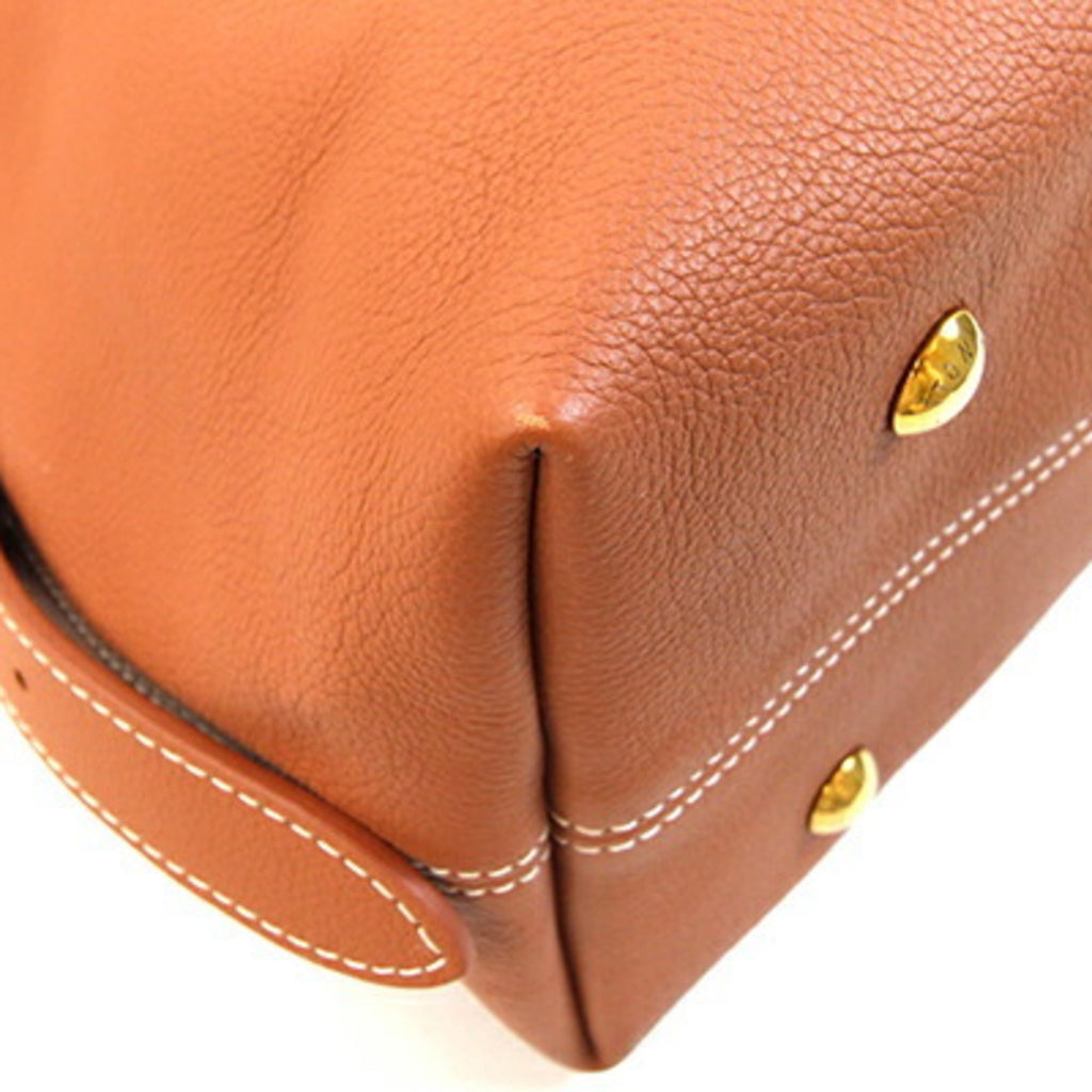 Louis Vuitton Cognac Leather Shoulder Bag (Pre-Owned)