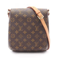 Louis Vuitton Brown Coated Canvas Pvc Monogram Leather Shoulder Bag (Pre-Owned)