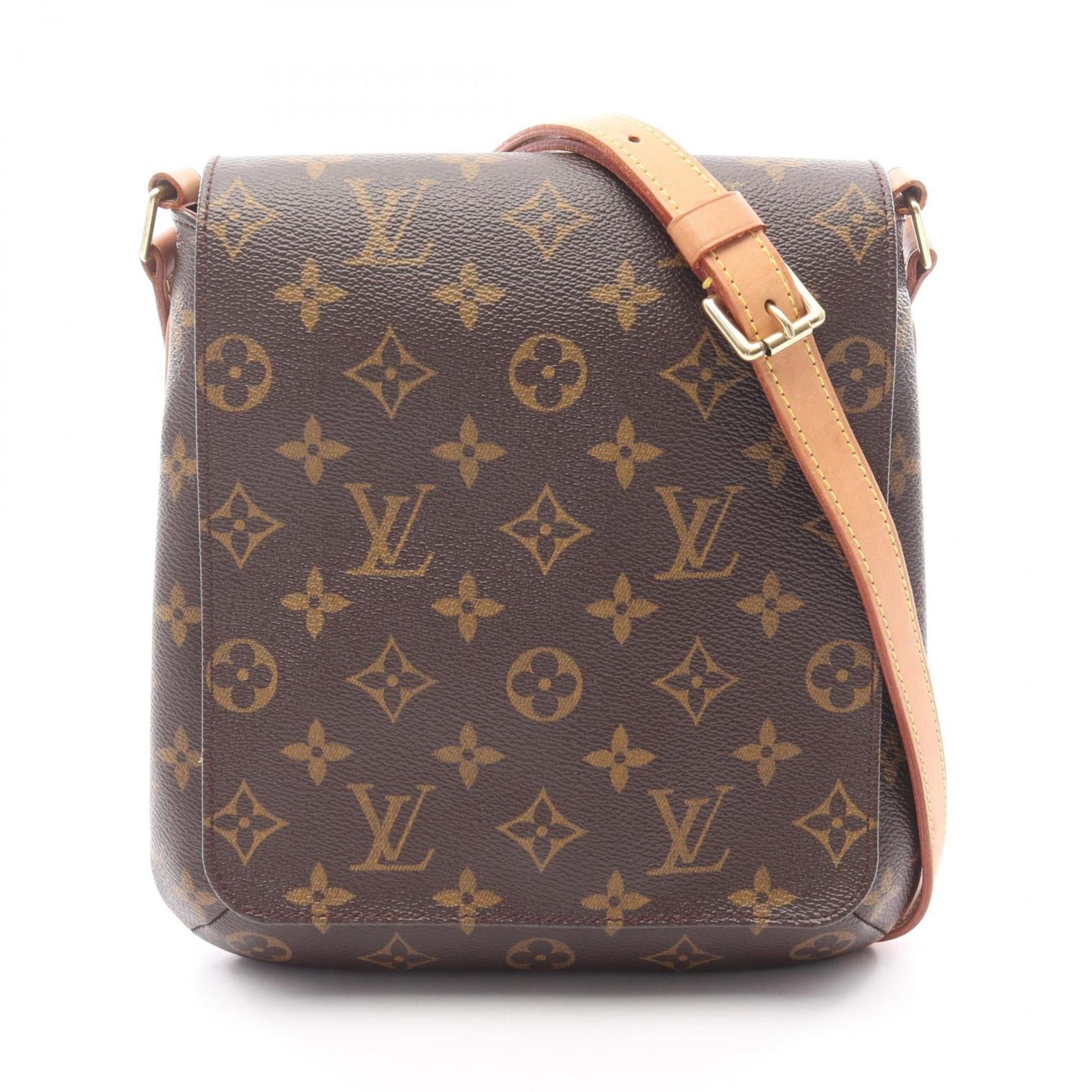Louis Vuitton Brown Coated Canvas Pvc Monogram Leather Shoulder Bag (Pre-Owned)