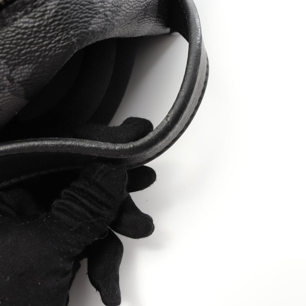 Louis Vuitton Black Gray Coated Canvas Backpack (Pre-Owned)