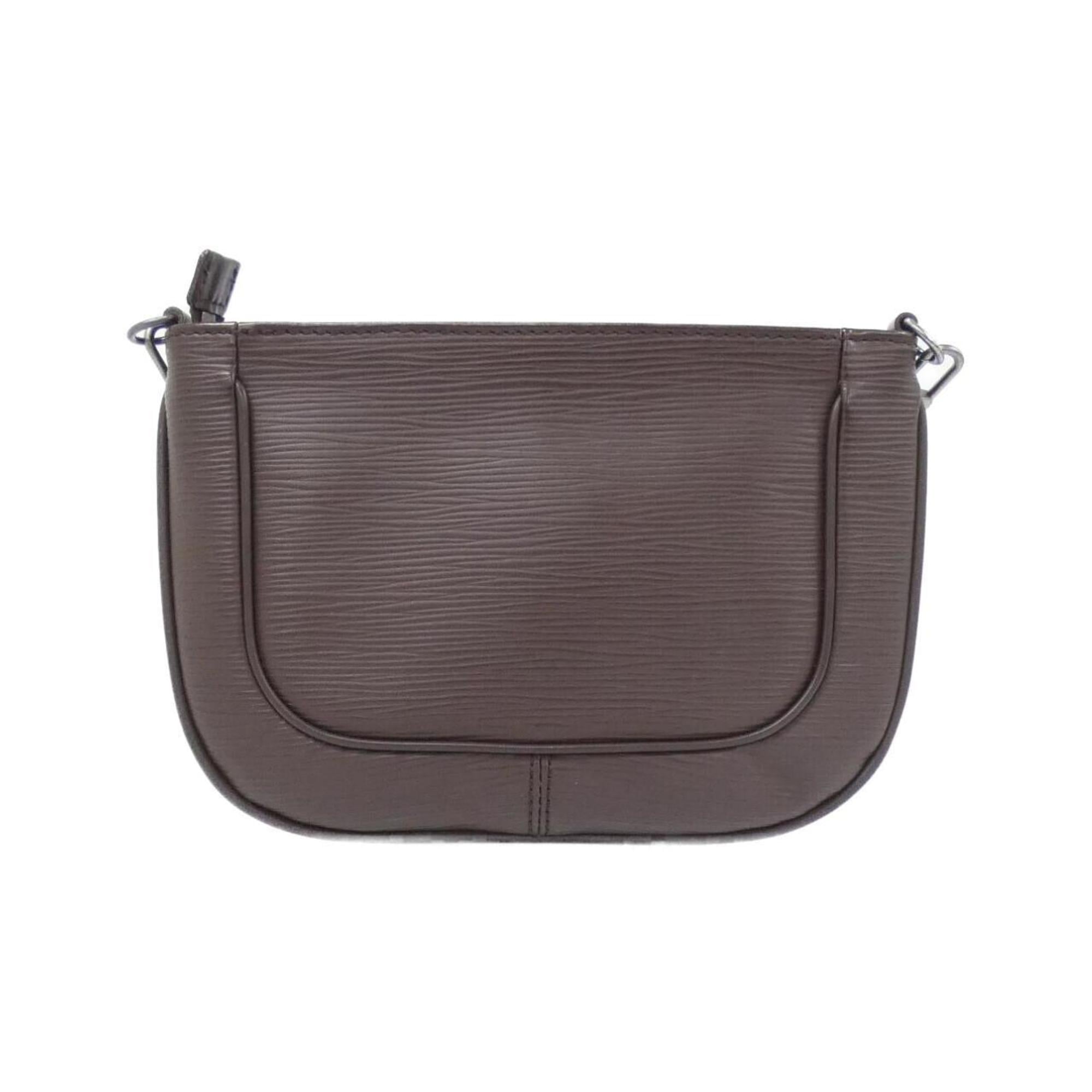 Louis Vuitton Mocha Leather Shoulder Bag (Pre-Owned)