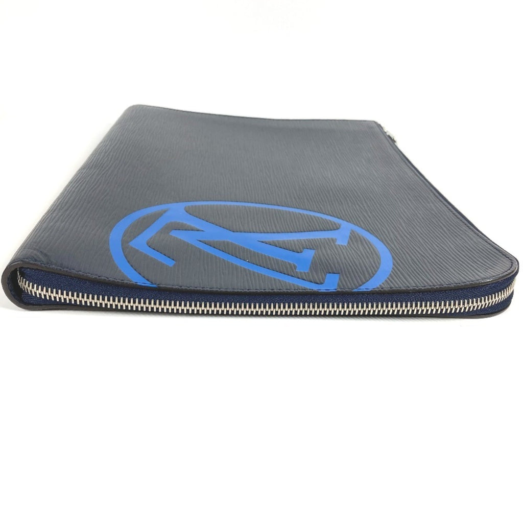 Louis Vuitton Epi Navy Blue Epi Leather Clutch Bag Pochette (Pre-Owned)