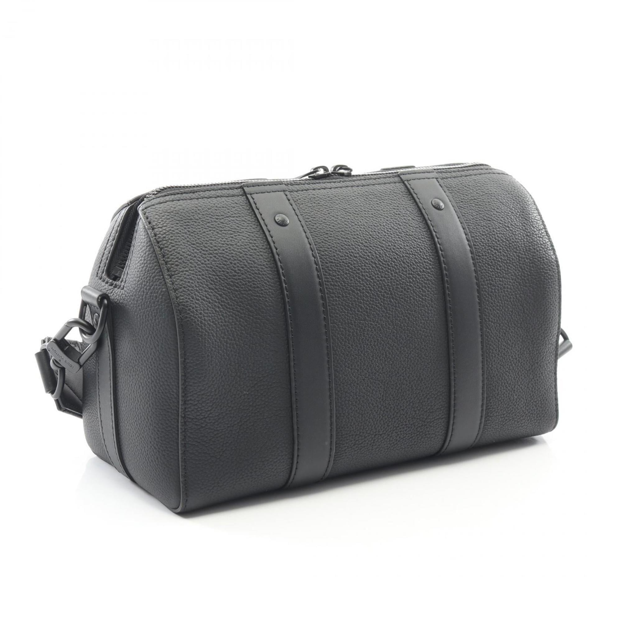 Louis Vuitton Black Noir Leather Shoulder Bag (Pre-Owned)