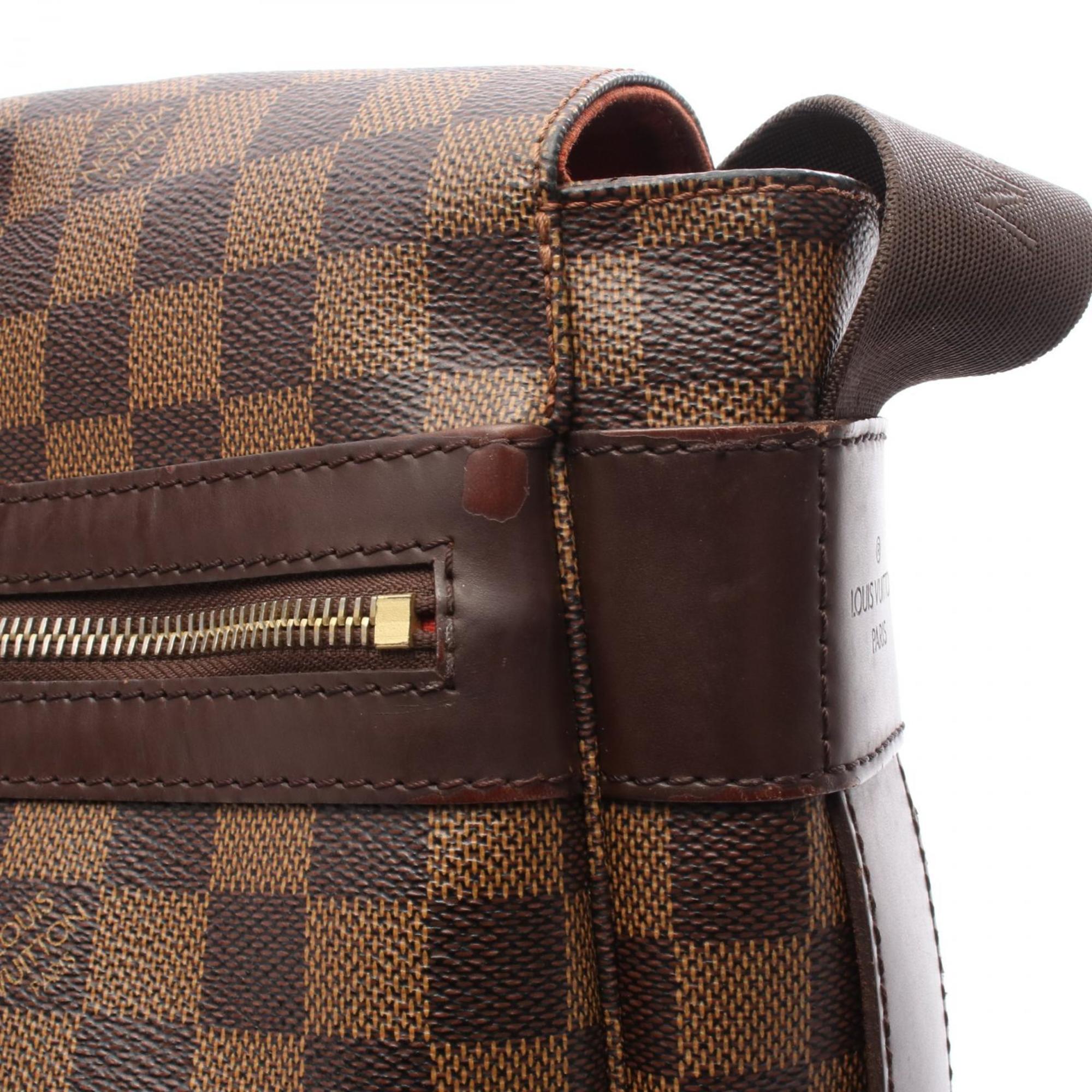 Louis Vuitton Brown Ebene Coated Canvas Leather Shoulder Bag (Pre-Owned)