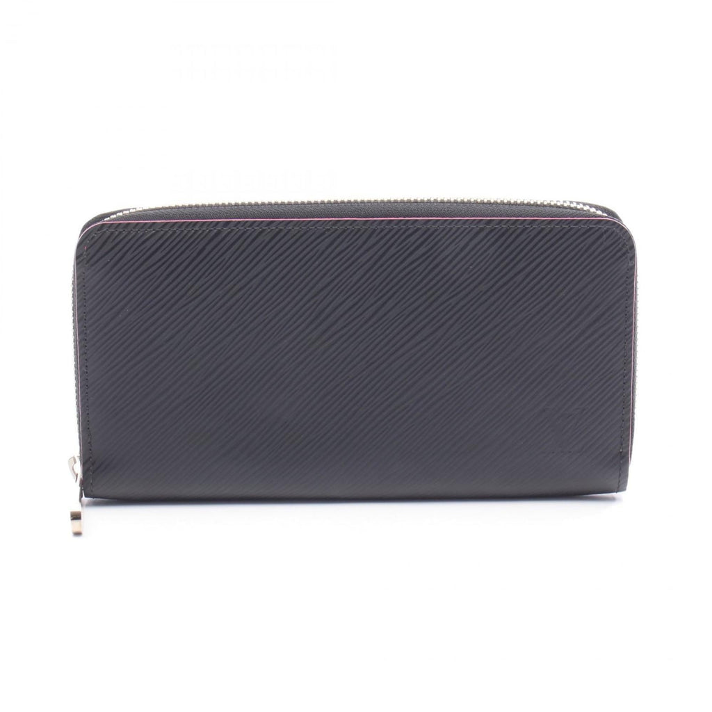 Louis Vuitton Black Hot Pink Noir Pink Leather Long Wallet (Bi-Fold) (Pre-Owned)
