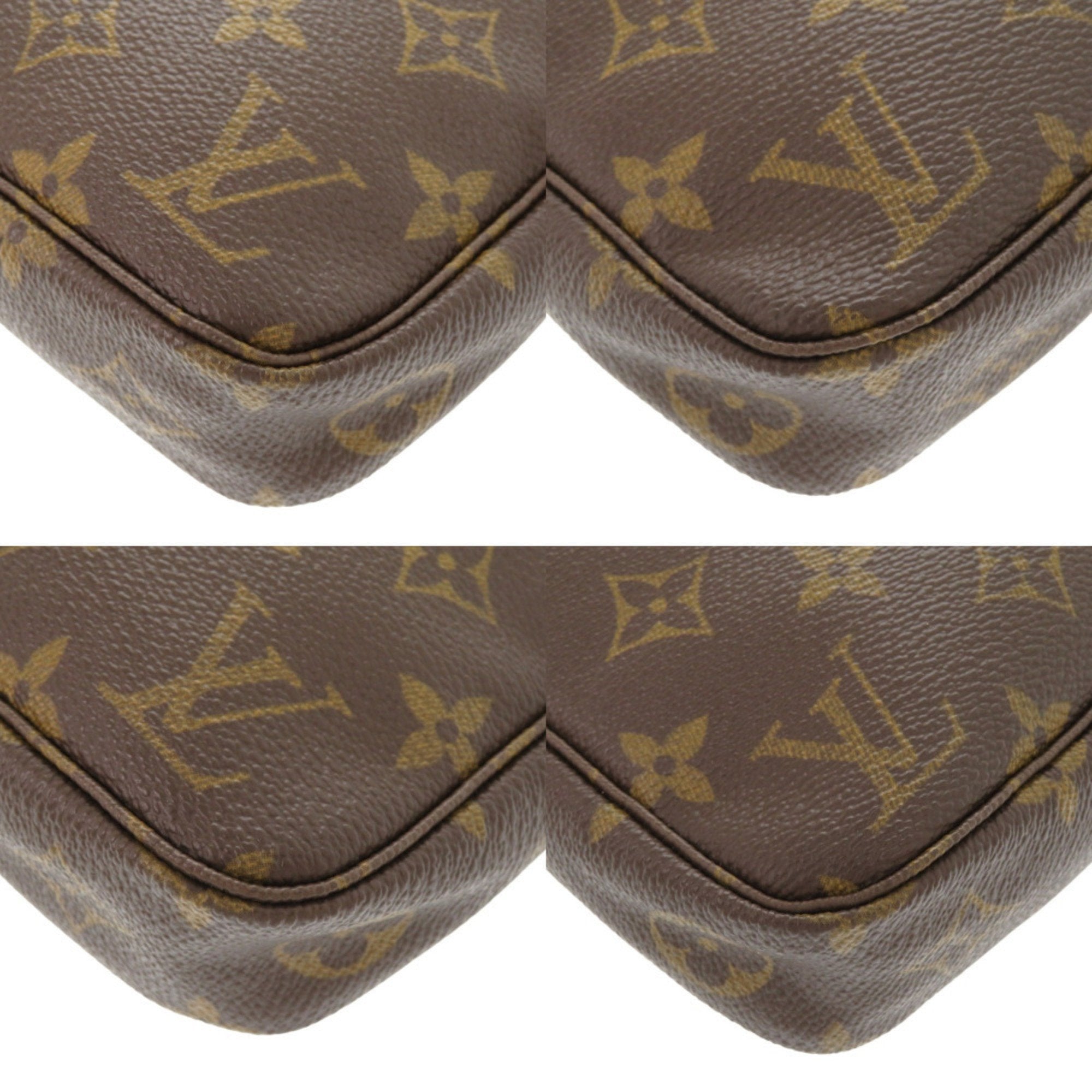 Louis Vuitton Brown Monogram Canvas Pochette Pouch (Pre-Owned)