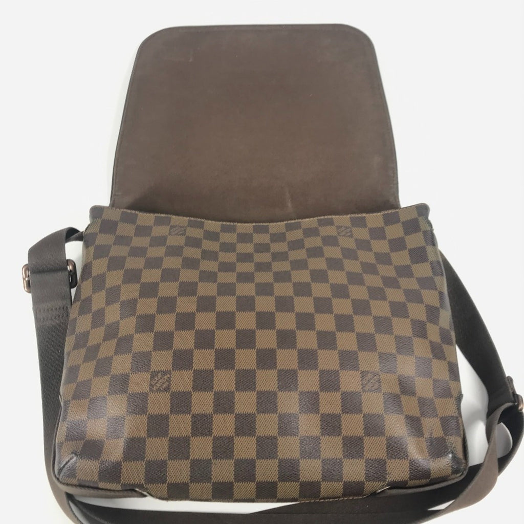 Louis Vuitton Brown Ebene Damier Canvas Messenger Bag Shoulder Bag (Pre-Owned)