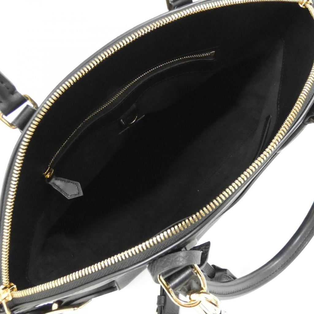 Louis Vuitton Black Leather Handbag (Pre-Owned)