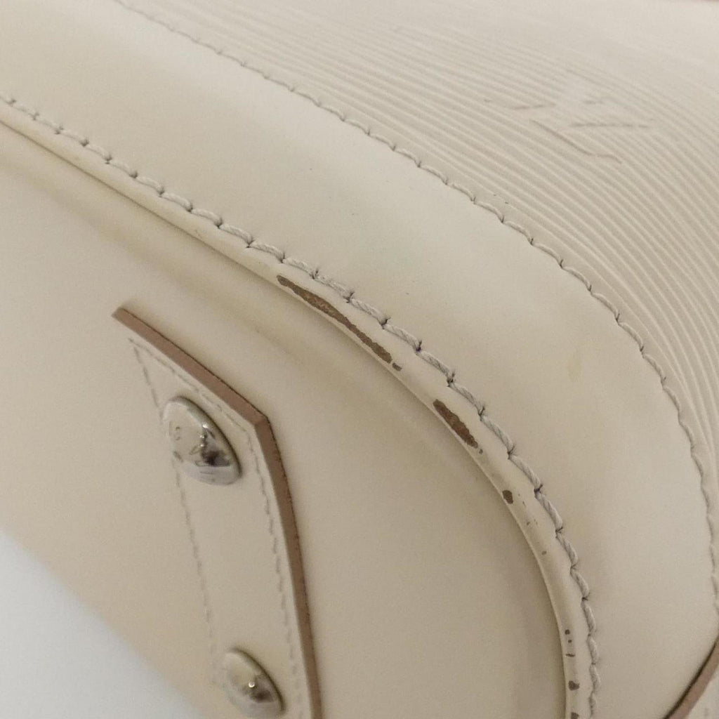 Louis Vuitton Silver Leather Handbag (Pre-Owned)