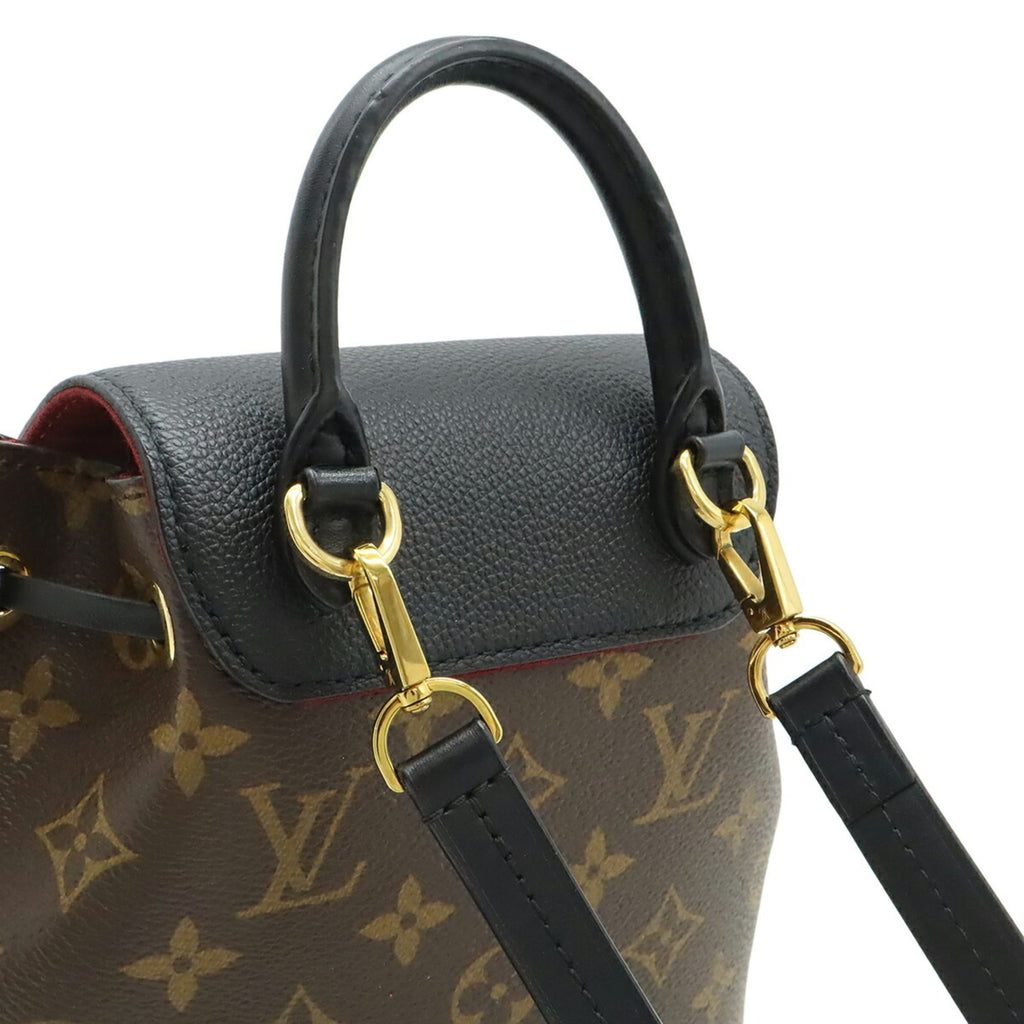 Louis Vuitton Monogram Black Brown Monogram Backpack Shoulder Bag (Pre-Owned)