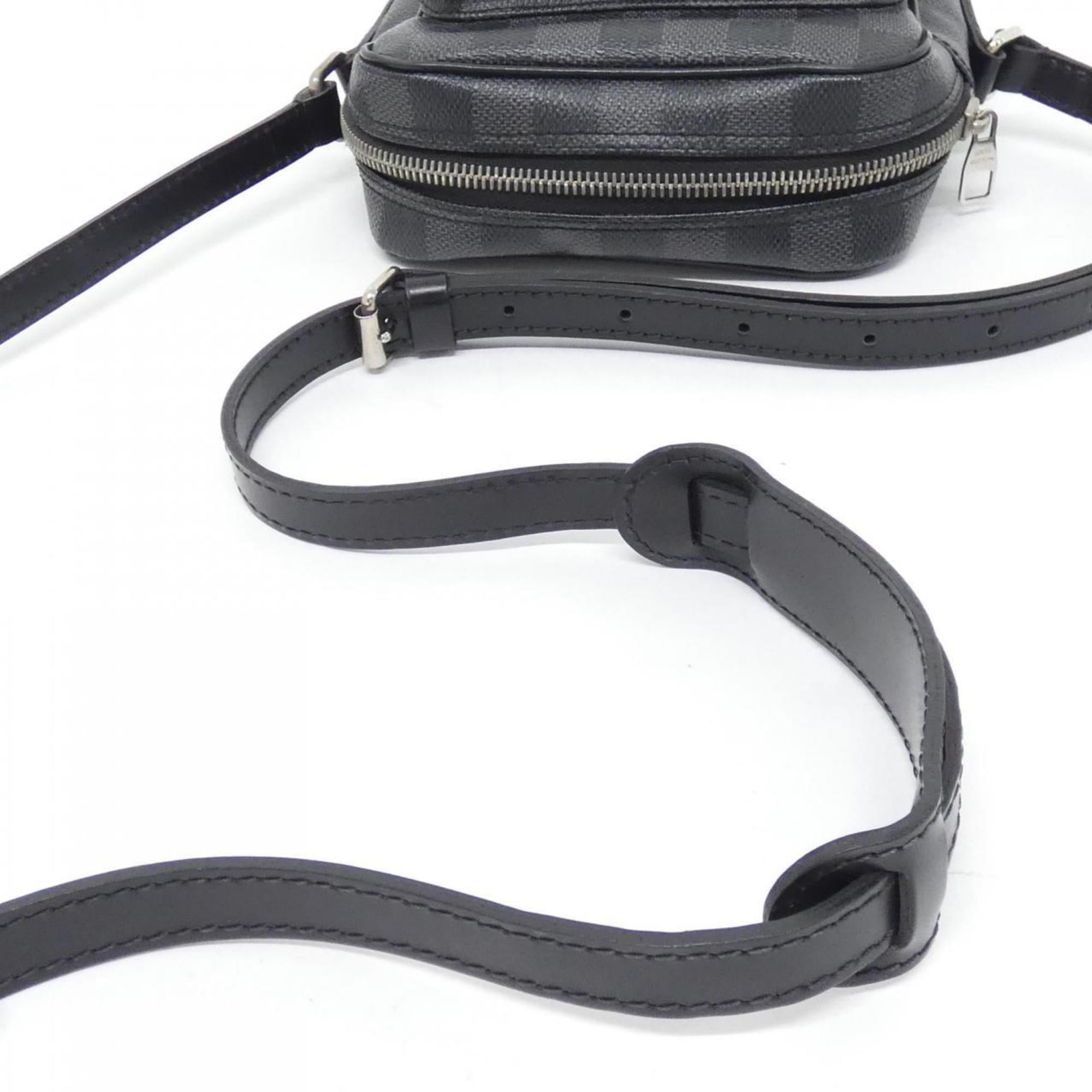 Louis Vuitton Graphite Coated Canvas Shoulder Bag (Pre-Owned)