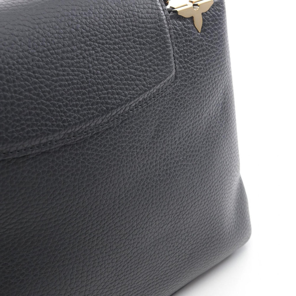 Louis Vuitton Black Leather Handbag (Pre-Owned)