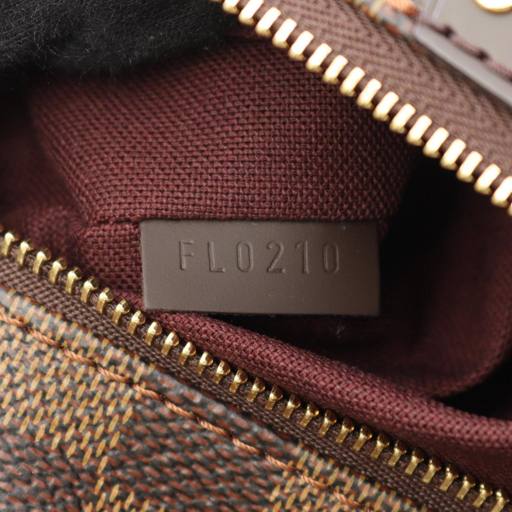 Louis Vuitton Brown Coated Canvas Leather Tote Bag (Pre-Owned)
