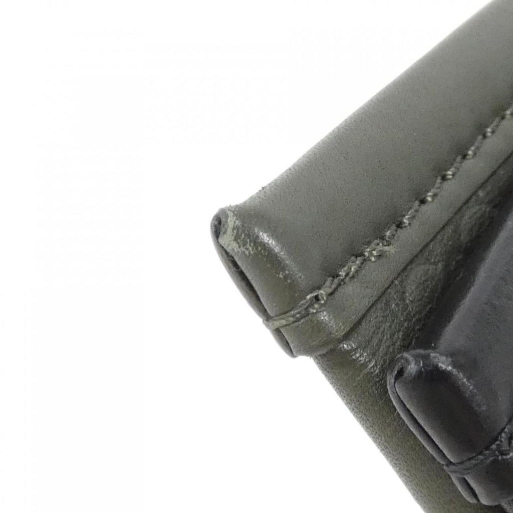 Louis Vuitton Black Khaki Leather Shoulder Bag (Pre-Owned)