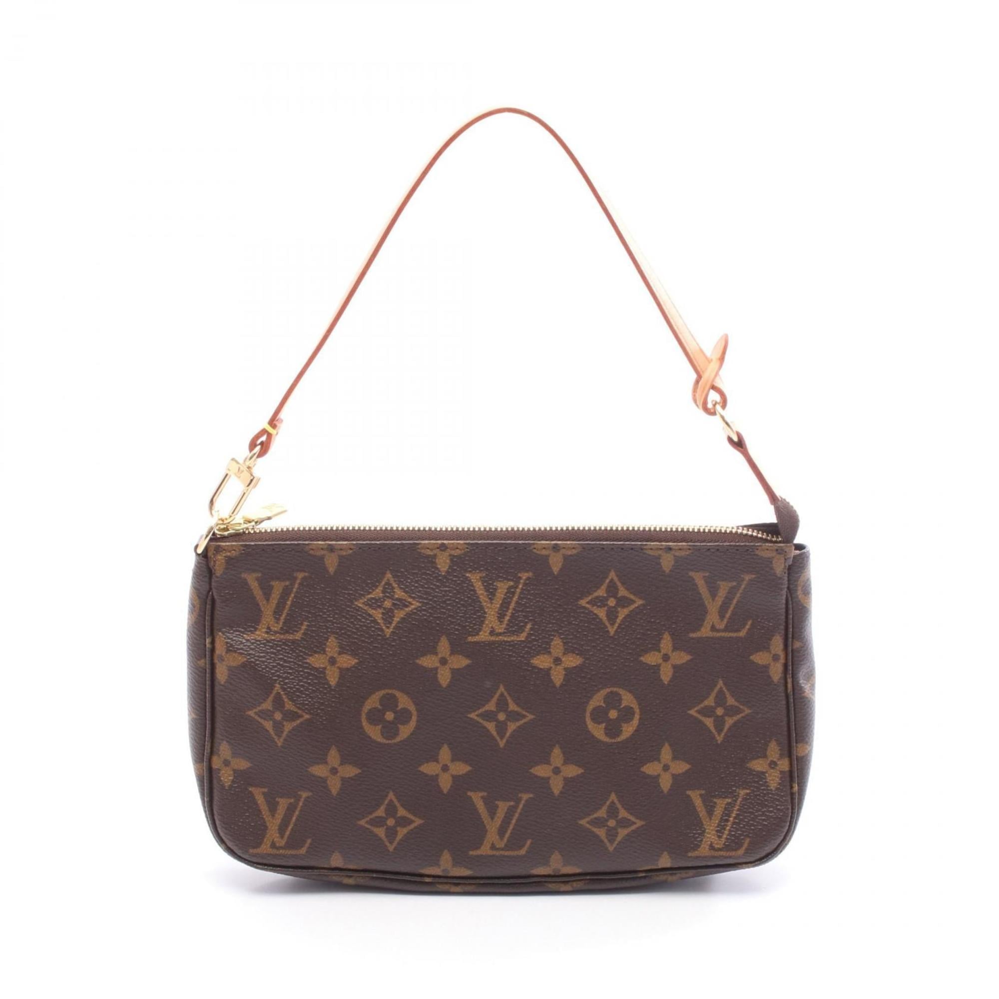 Louis Vuitton Brown Monogram Coated Canvas Leather Handbag (Pre-Owned)