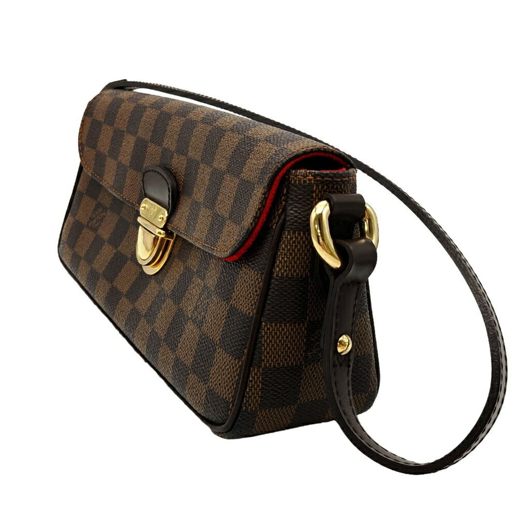 Louis Vuitton Damier Brown Damier Canvas Ebene Galle Leather Shoulder Bag (Pre-Owned)