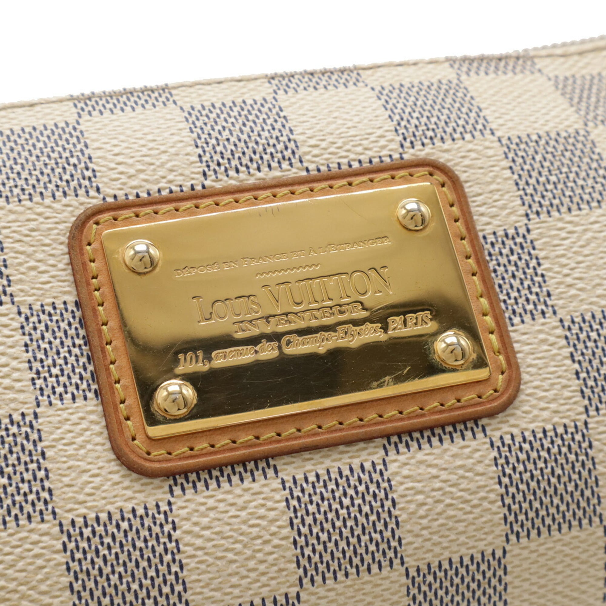 Louis Vuitton Damier Azur Ivory Damier Azur Shoulder Bag (Pre-Owned)