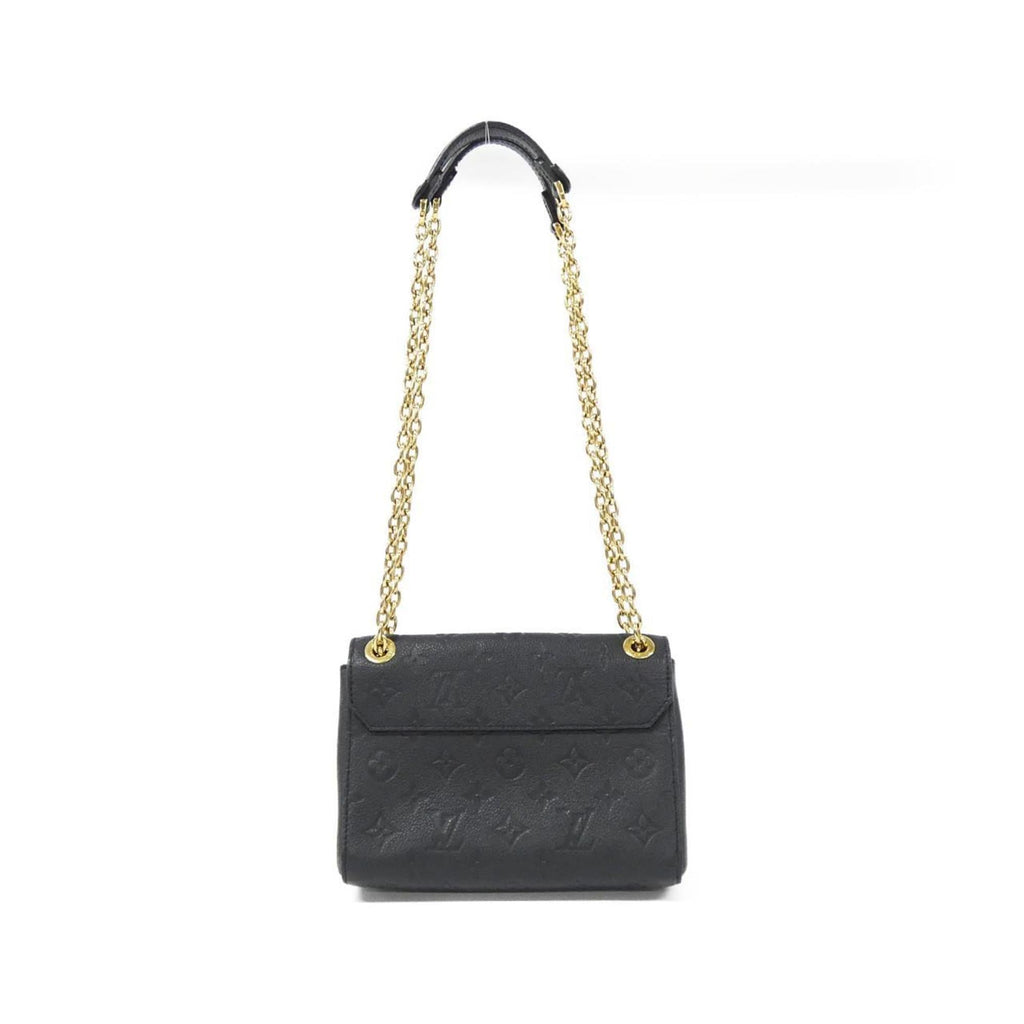 Louis Vuitton Black Leather Shoulder Bag (Pre-Owned)
