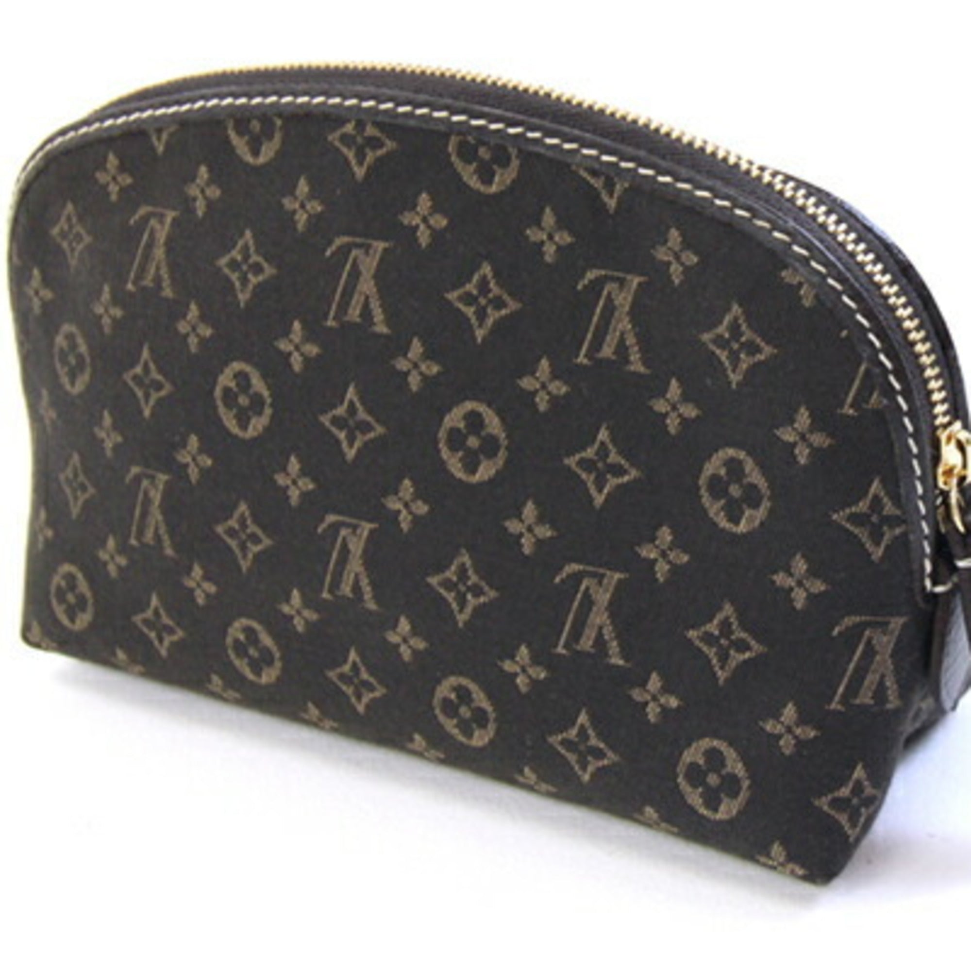 Louis Vuitton Dark Brown Fusain Monogram Idylle Canvas Pochette Pouch (Pre-Owned)