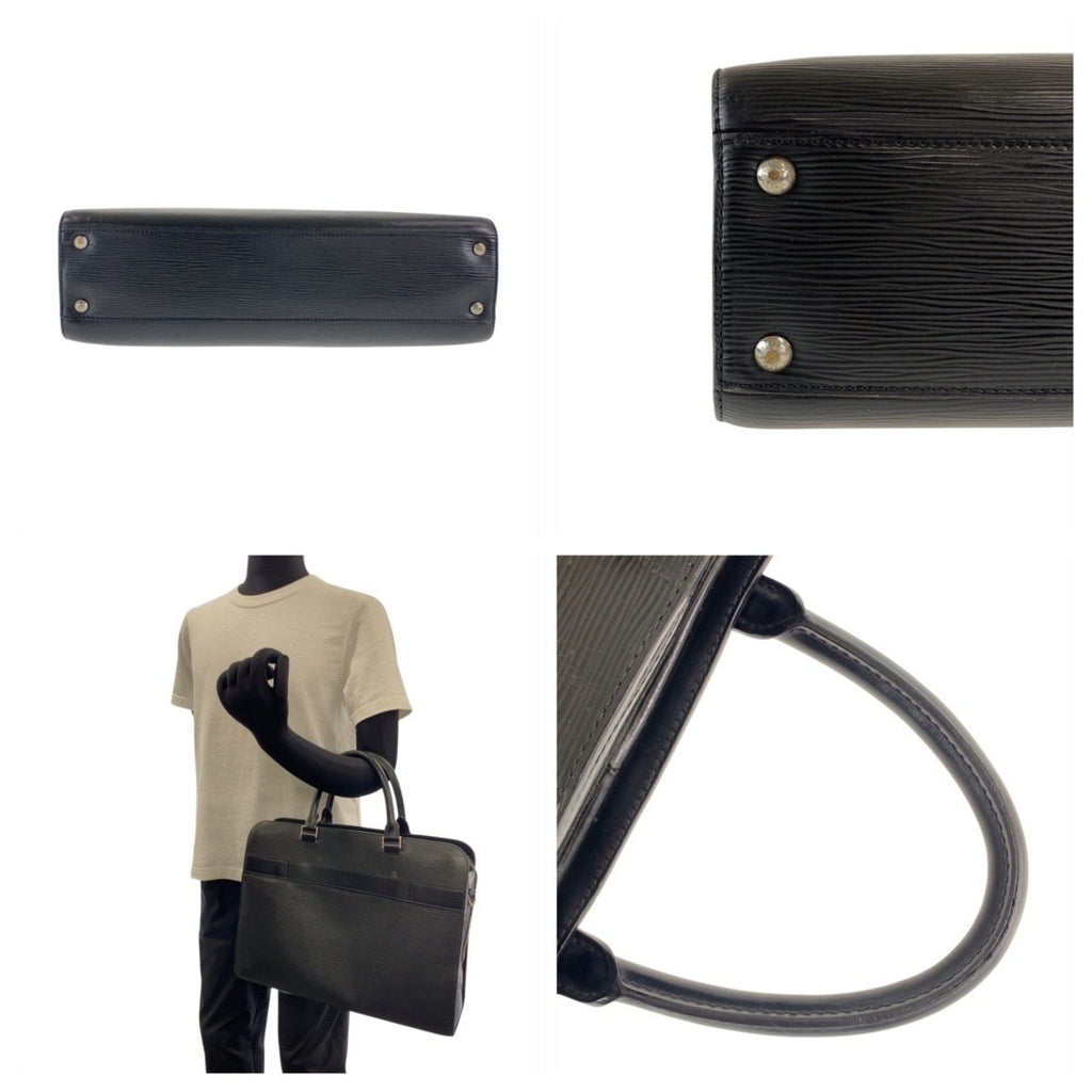 Louis Vuitton Black Noir Epi Leather Briefcase (Pre-Owned)