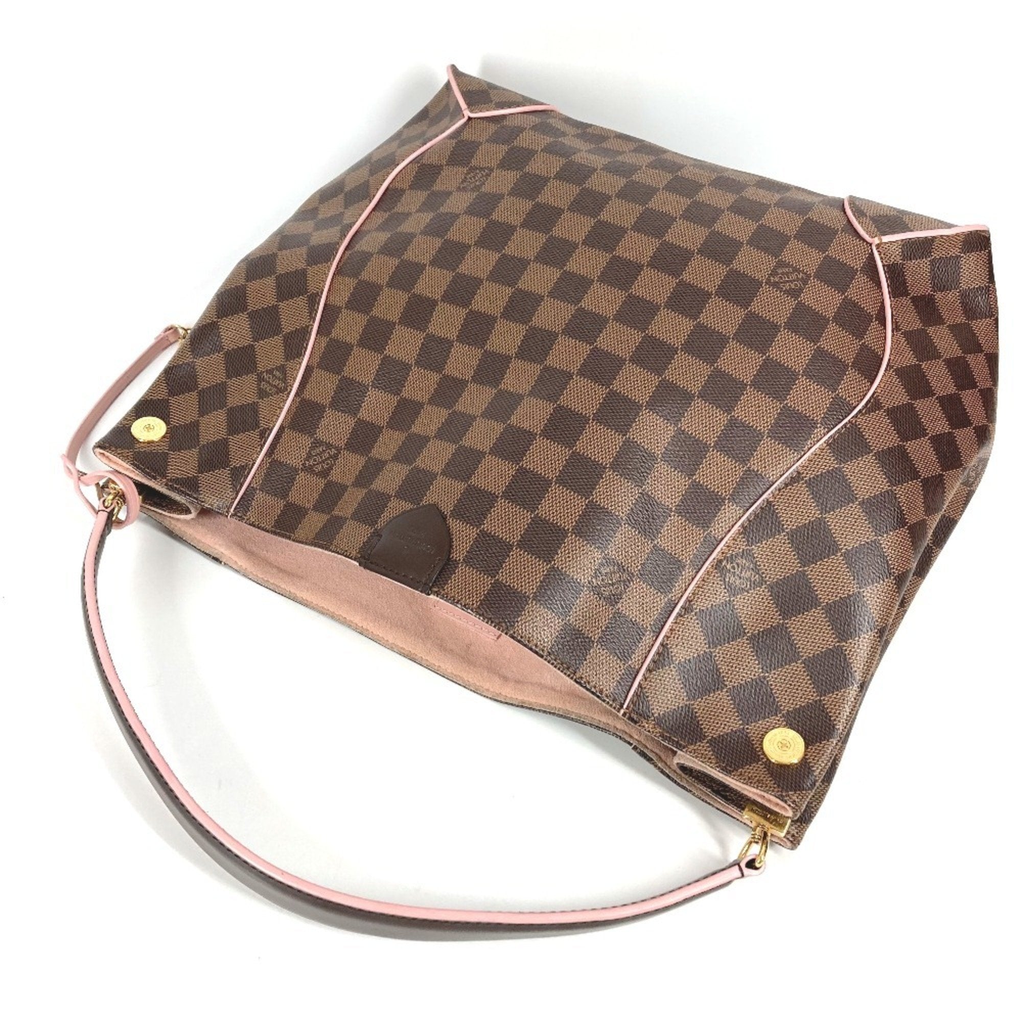 Louis Vuitton Brown Damier Canvas Ebene Damier Canvas Shoulder Bag (Pre-Owned)