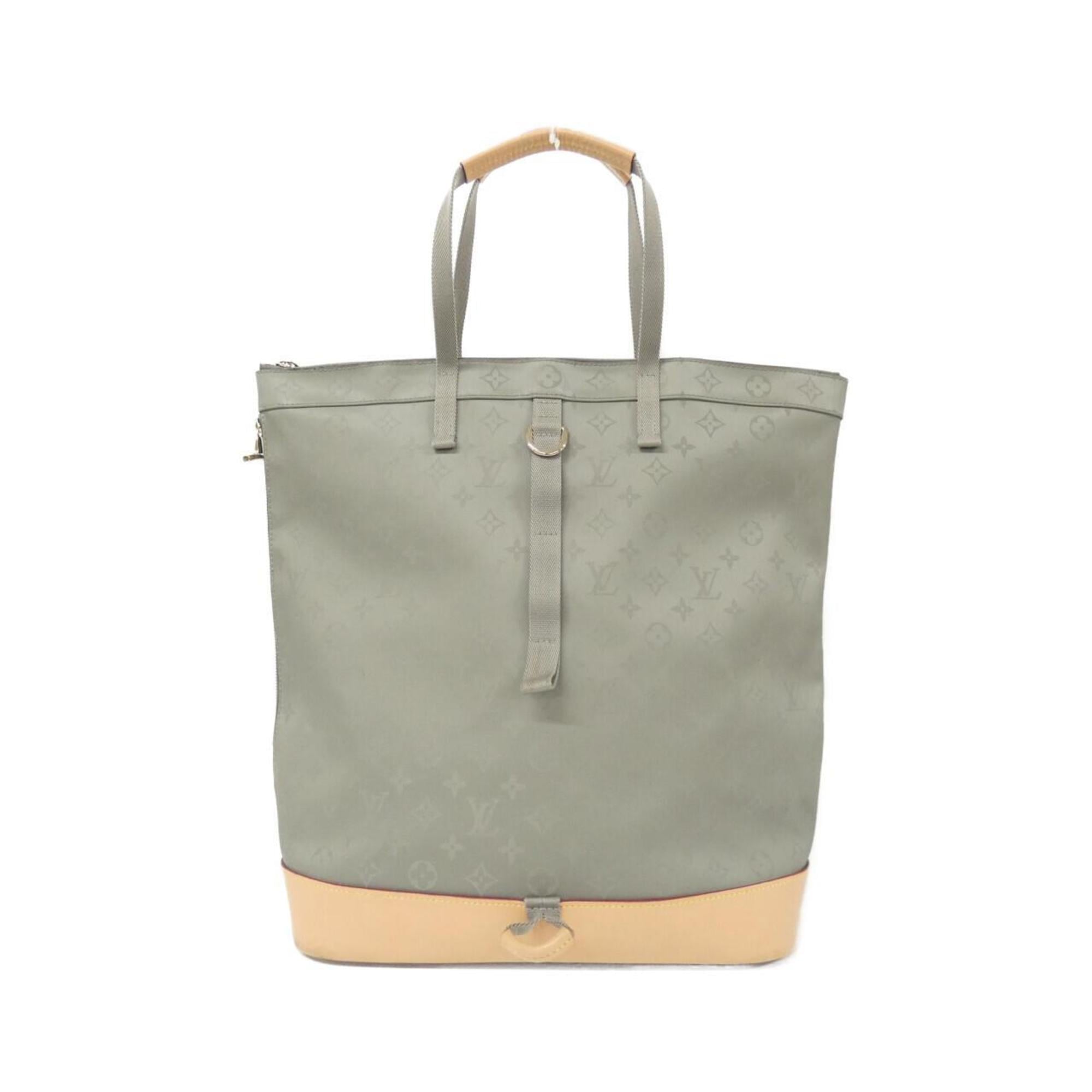 Louis Vuitton Gris Canvas Backpack (Pre-Owned)