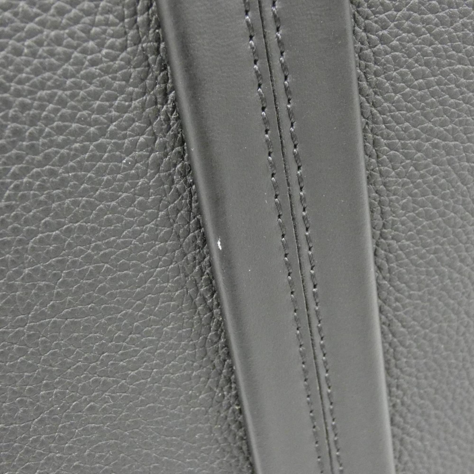 Louis Vuitton Black Leather Handbag (Pre-Owned)
