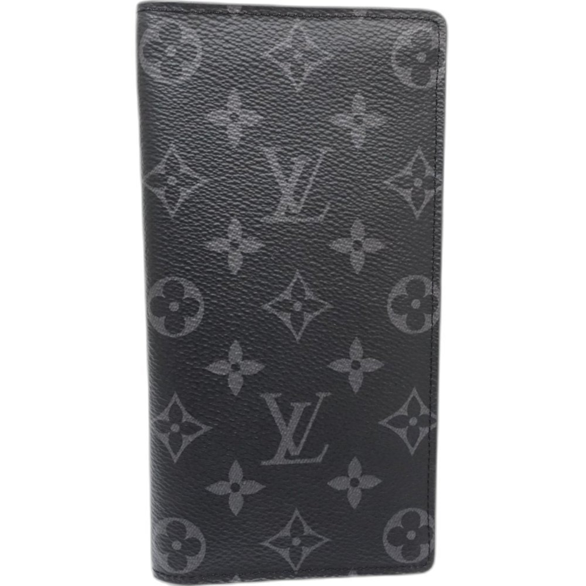 Louis Vuitton Black Monogram Eclipse Monogram Eclipse Long Wallet (Bi-Fold) (Pre-Owned)