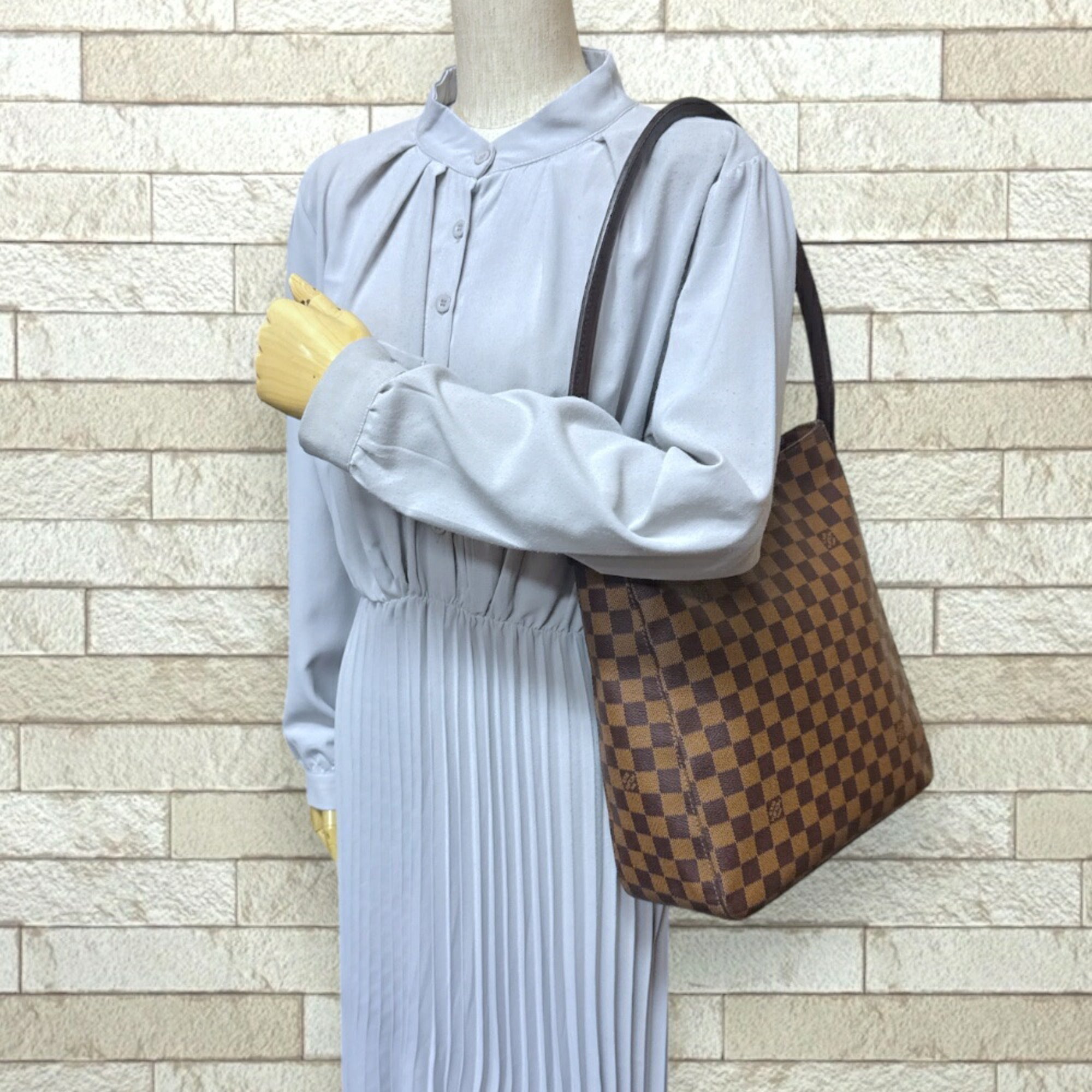 Louis Vuitton Brown Damier Canvas Shoulder Bag (Pre-Owned)