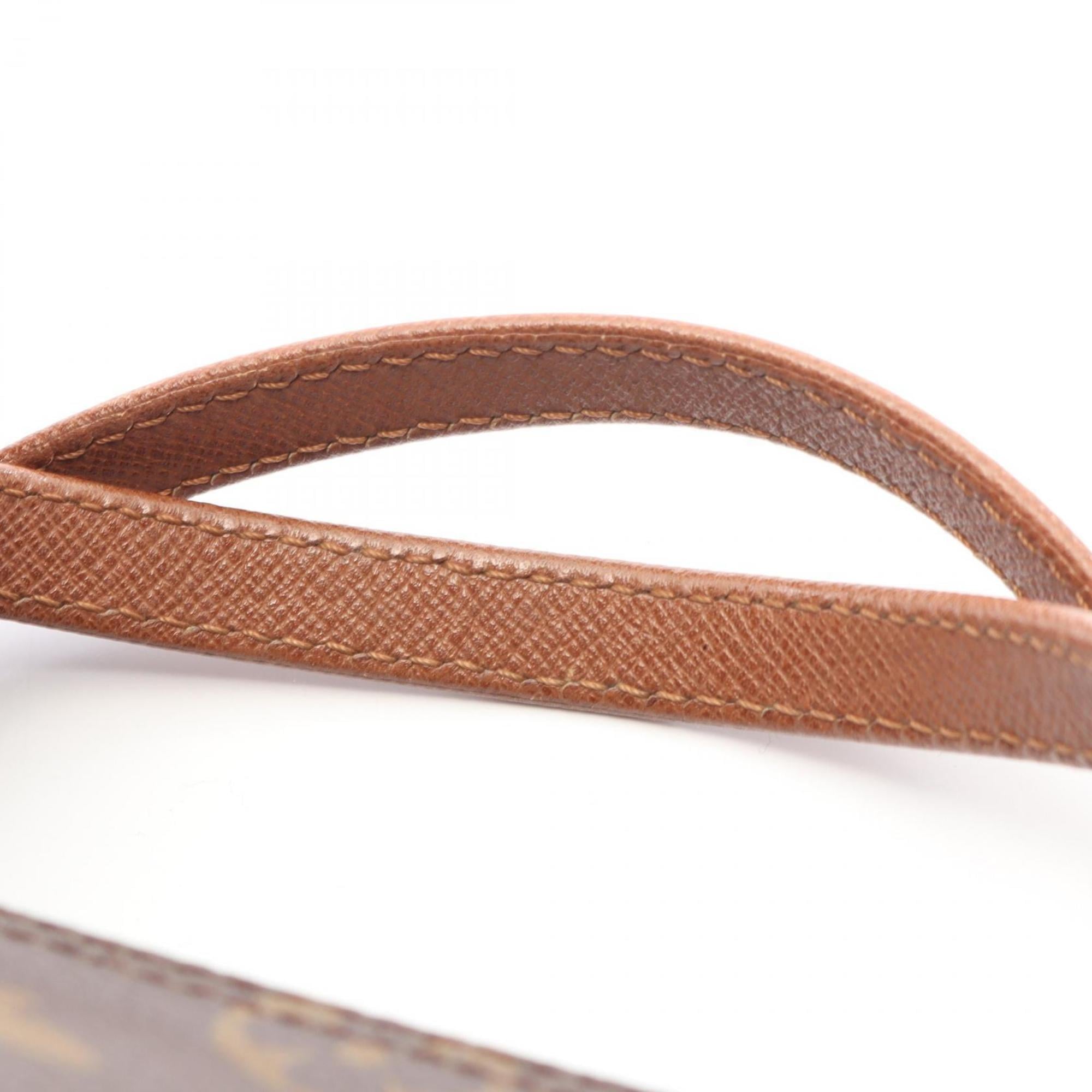 Louis Vuitton Brown Monogram Coated Canvas Leather Handbag (Pre-Owned)