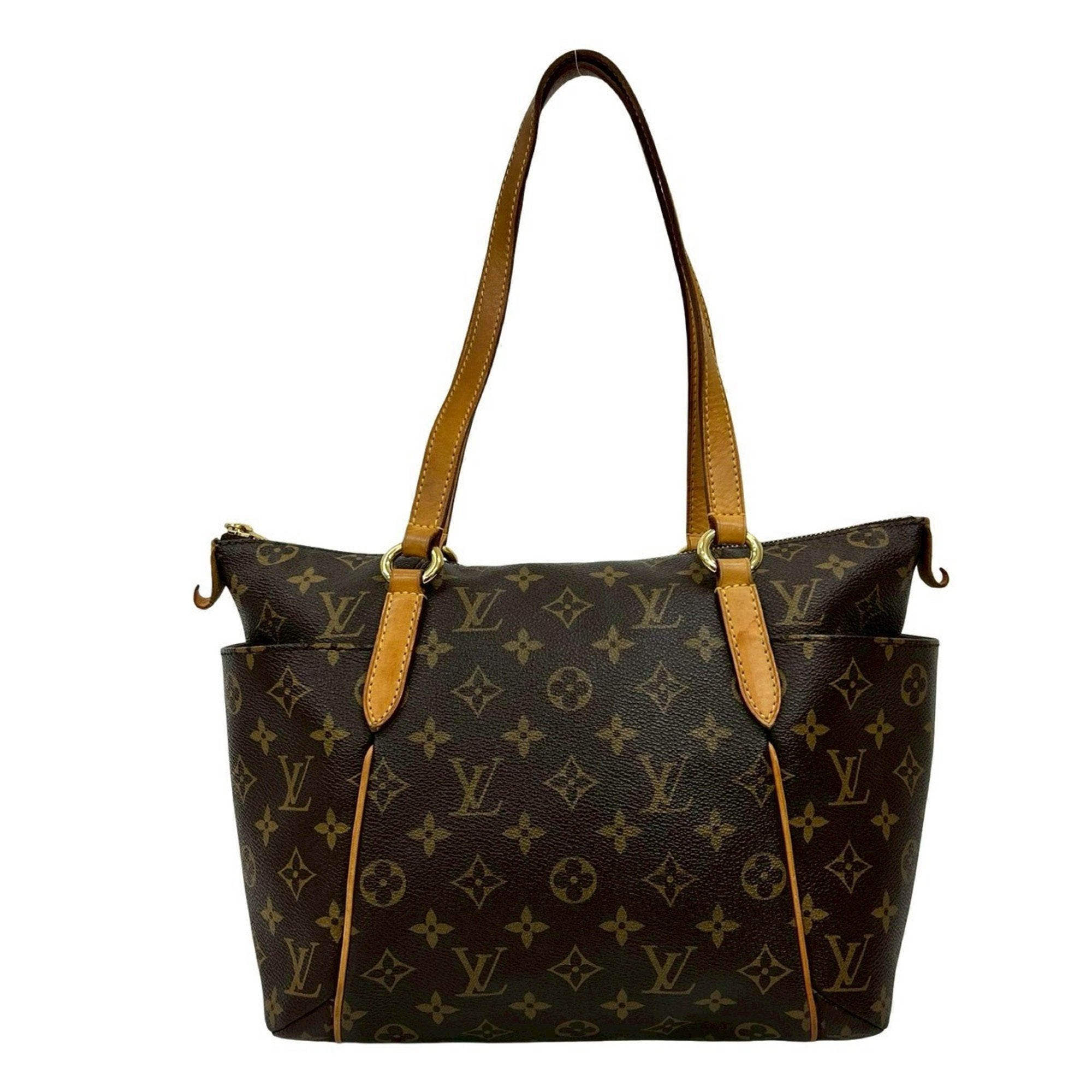 Louis Vuitton Brown Leather Pvc Handbag Shoulder Bag Tote Bag (Pre-Owned)